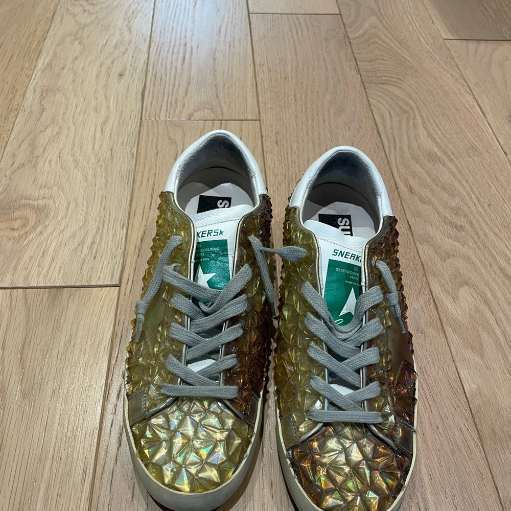 Golden Goose Deluxe Brand Sneakers with Holographic Design
